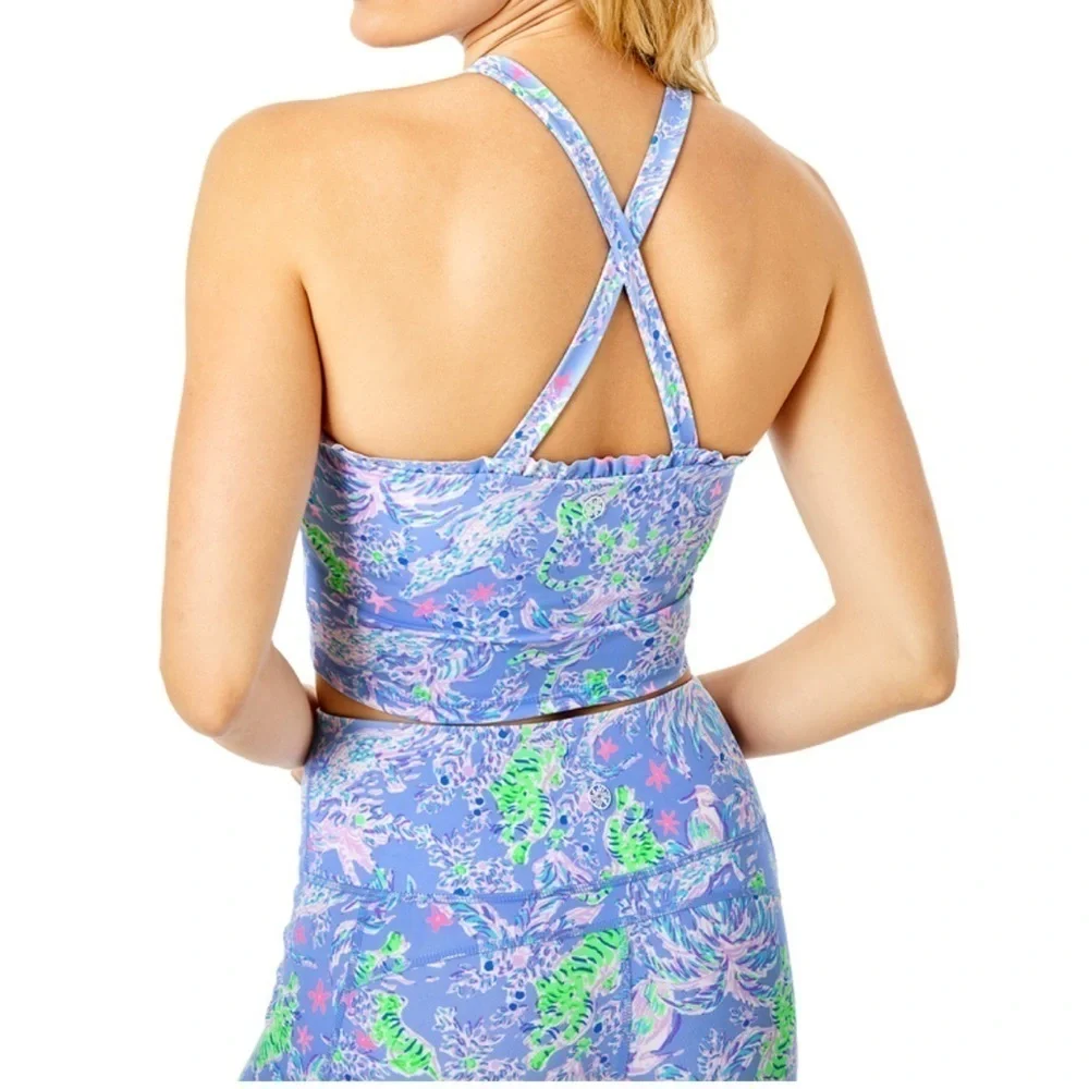 Lily Pulitzer Luxletic Letitia Bra Tank w/ UPF 50+ - Picture 3 of 4